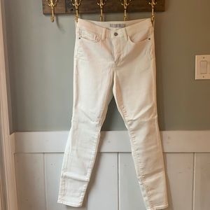 Athleta Sculptek Skinny White Denim Jeans